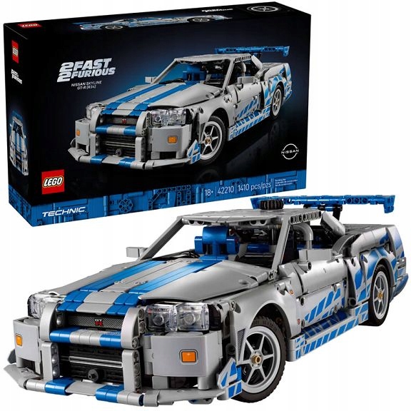 Lego Technic Auto Nissan Skyline Gt-r, „Příliš rychlé, příliš zběsilé“ 42210