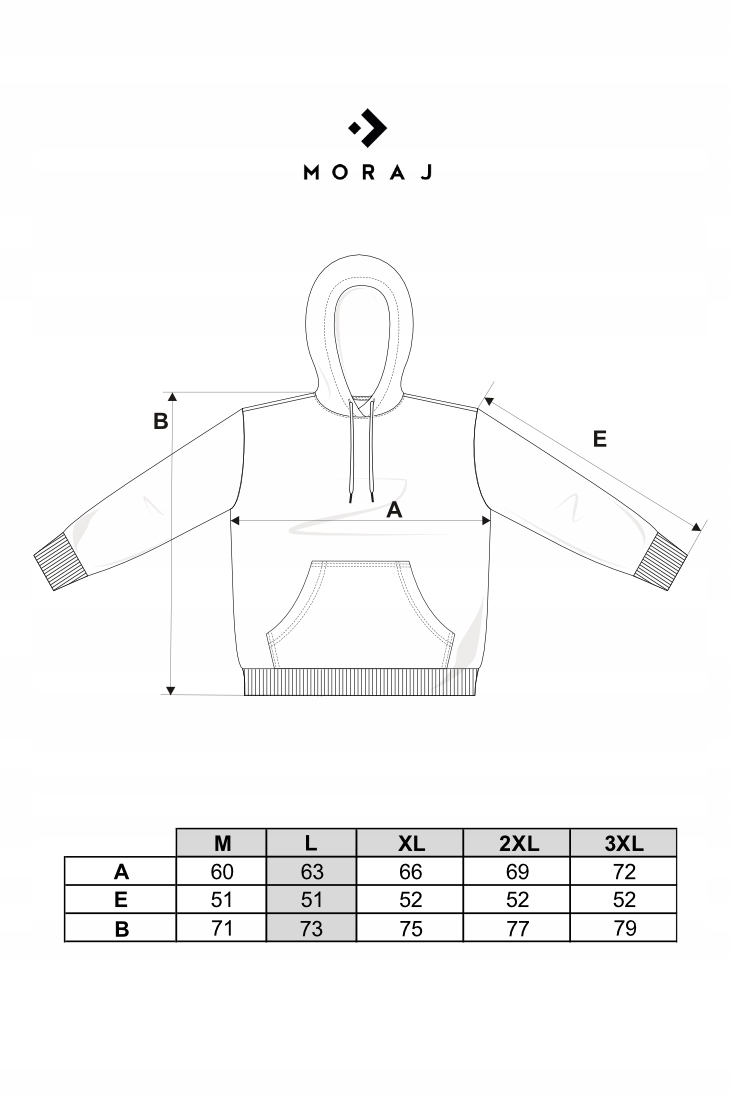 DRESOWA BLUZA MĘSKA OCIEPLANA BAWEŁNIANA Z KAPTUREM GŁADKA SZARA M Marka Moraj