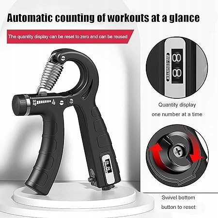 ŚCISKACZ WZMACNIACZ CHWYTU DŁONI TRENING REHABILITACJA Długość ramienia 9.5 cm