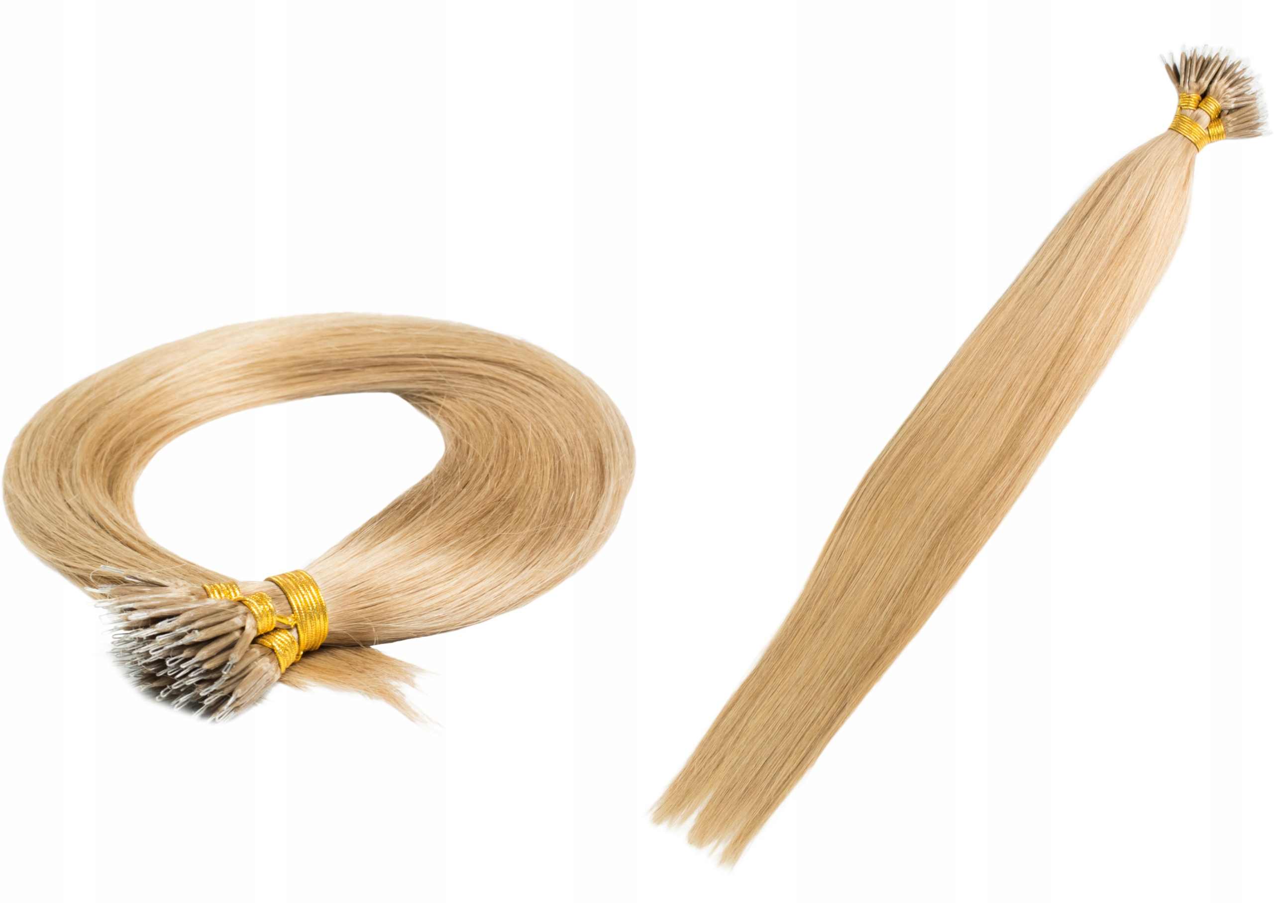 

Włosy Naturalne Pasemka 50CM 1g Nano Ringi #16