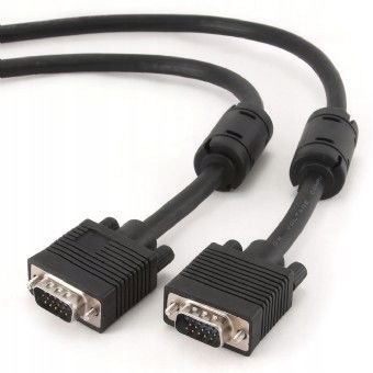 Gembird kabel přpołączeniowy do monitora 15M 15M Vga 15m cieńě dodatkowy, ferryty