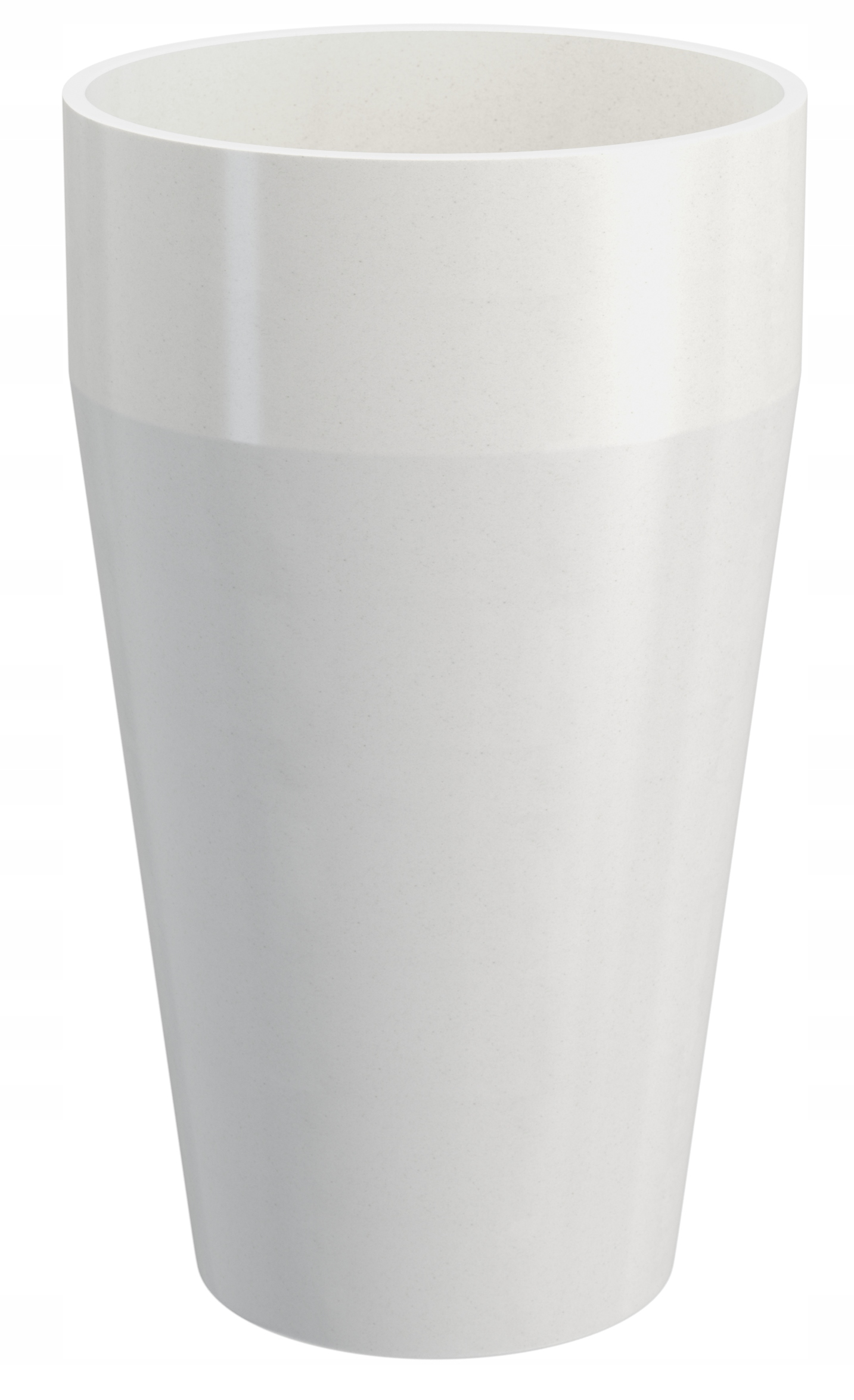 Biela Granitová Kvetináčka Florina High L do záhrady