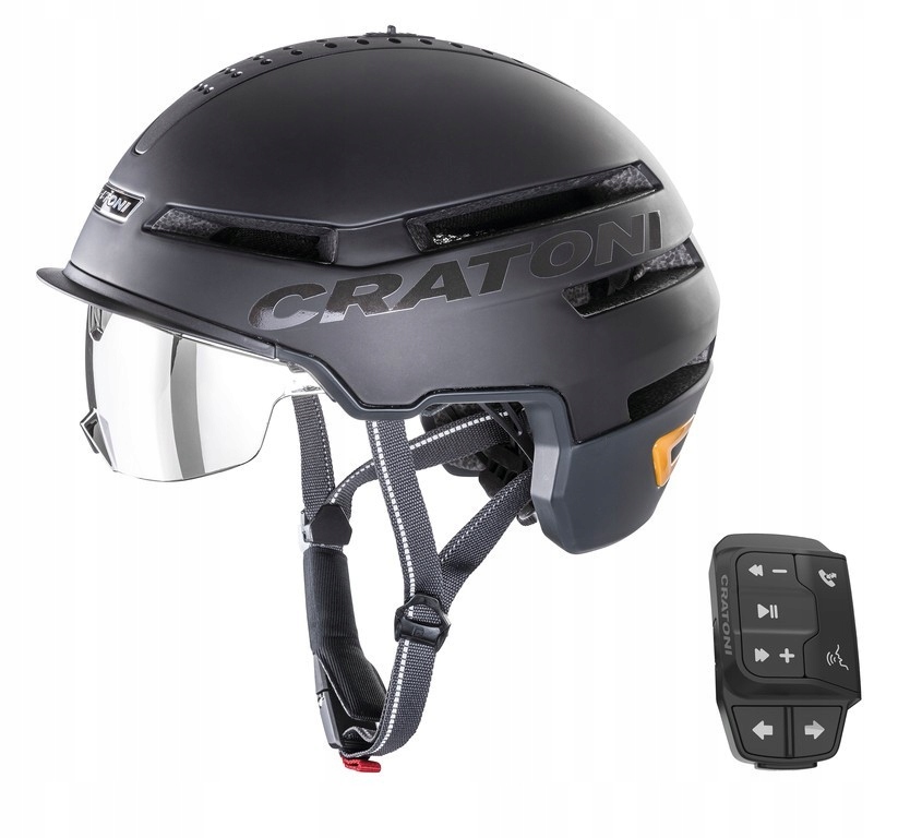Kask rowerowy Cratoni Smartride 1.2 (Ped.) Rozm. S-m (54-58cm) czarny