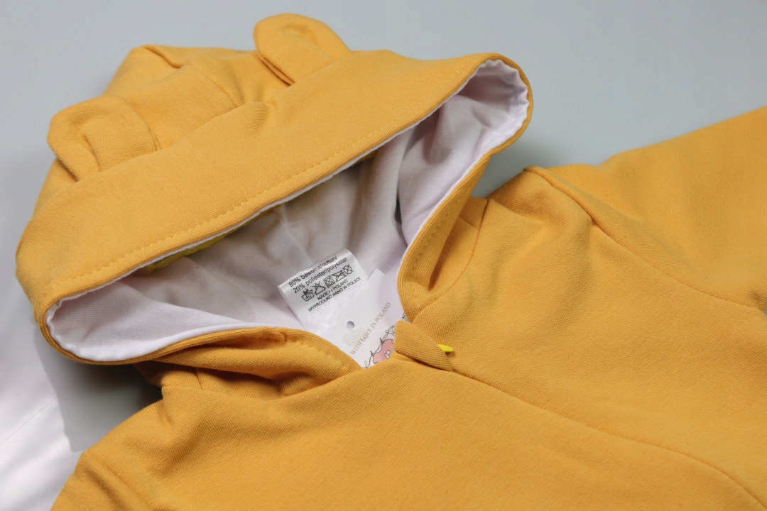 KOMBINEZON niemowlęcy JESIEŃ WIOSNA Musztarda r.68 Rękaw długi rękaw