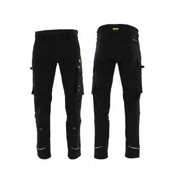 Spodnie Robocze do pasa Motionflex Sara 4-KIERUNKOWY Stretch czarne r. 54-L