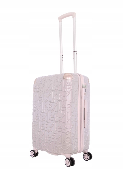 Malý kabinový kufr Elle Alors růžová metalíza