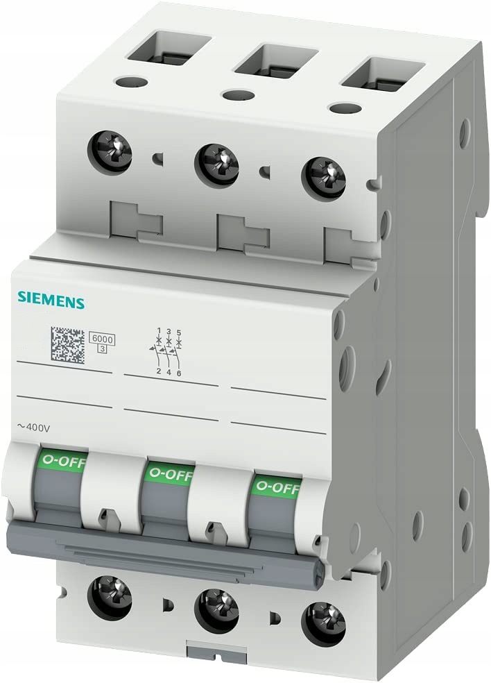 

Wyłącznik nadprądowy 5SL6 3P C 32A 6kA Ac Siemens