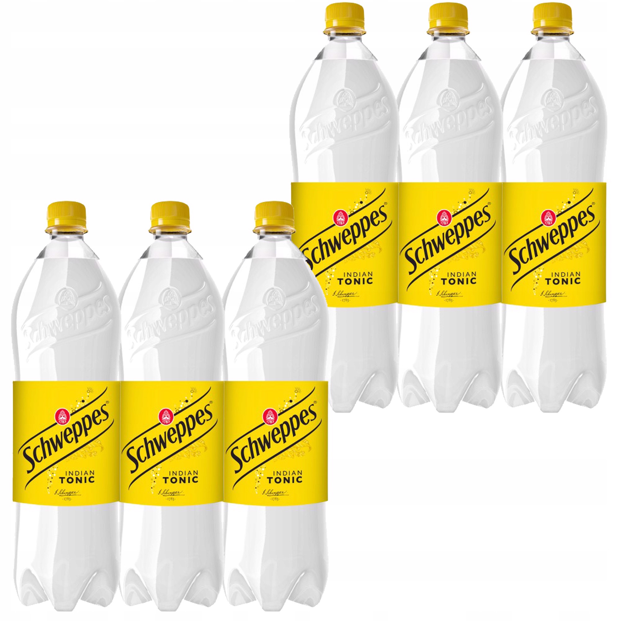 Levně Schweppes Indický tonic Sycený nápoj 1,35 l x 6 kusů
