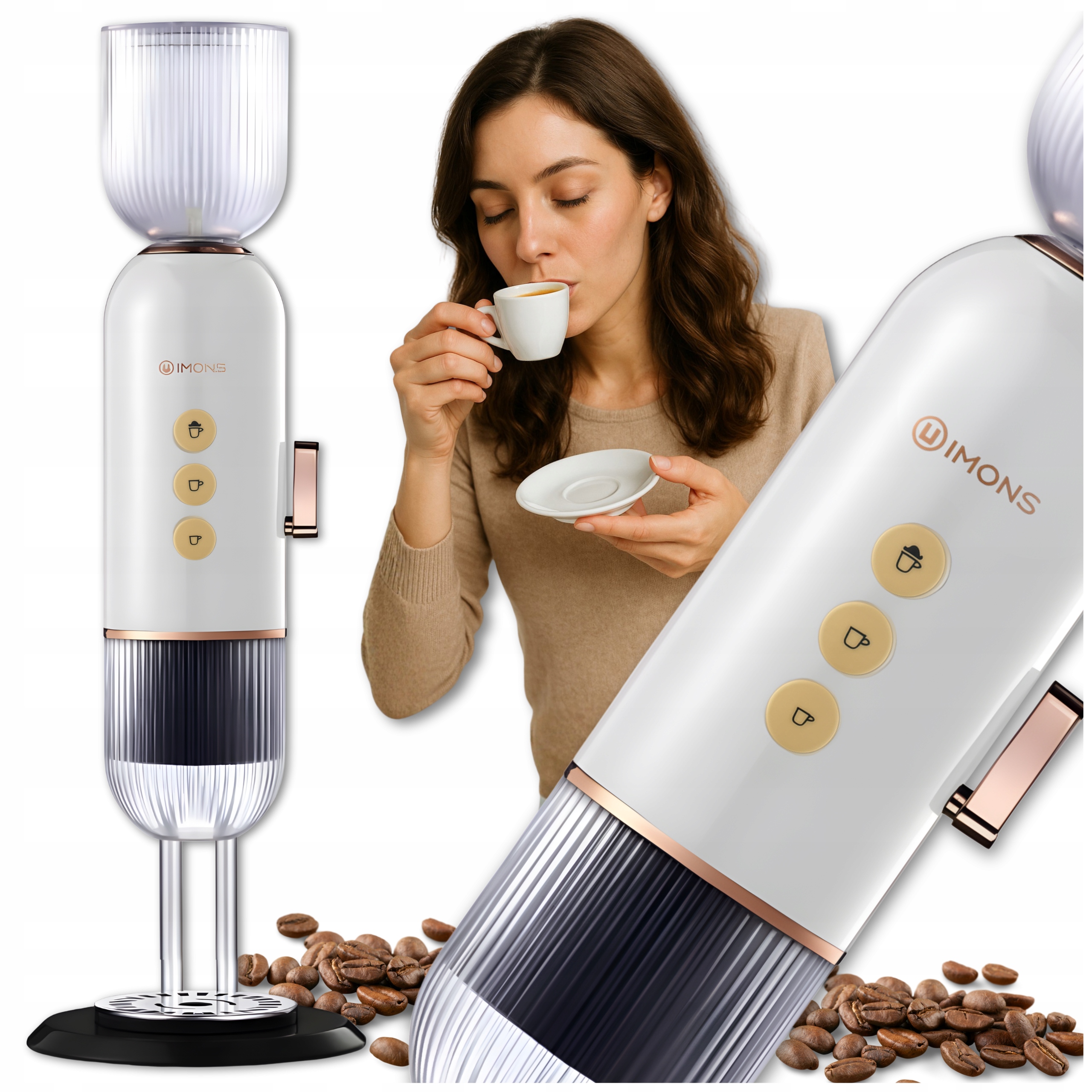 Ekspres Ciśnieniowy 19bar do Kawy na Kapsułki Dolce Gusto Nespresso 4w1