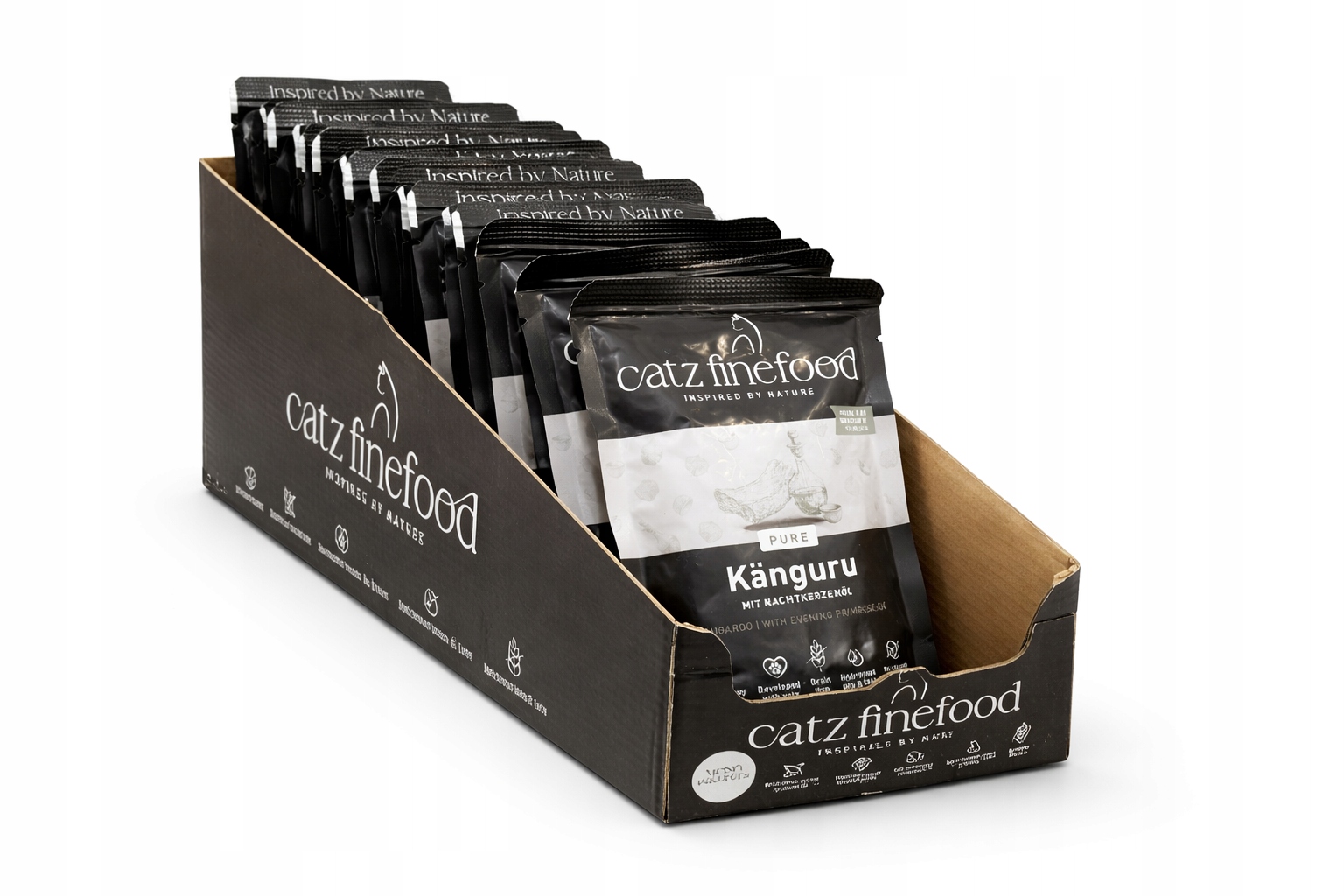 Levně Catz Finefood Purrrr Krmivo mokré pro kočky N.107 Kangur Zwrzewka 16x85g