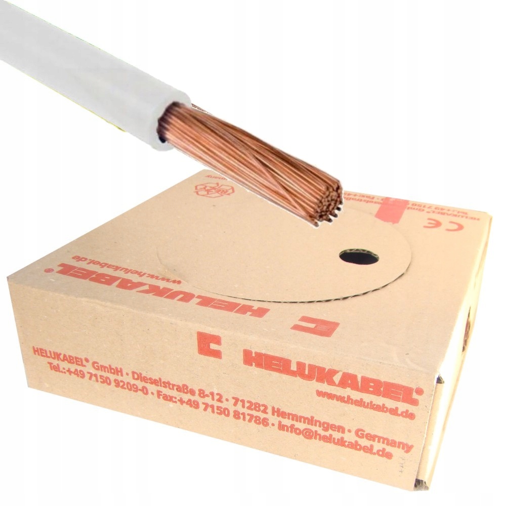 Kábel H07V-K 1,5 mm2 Biely 100 mb