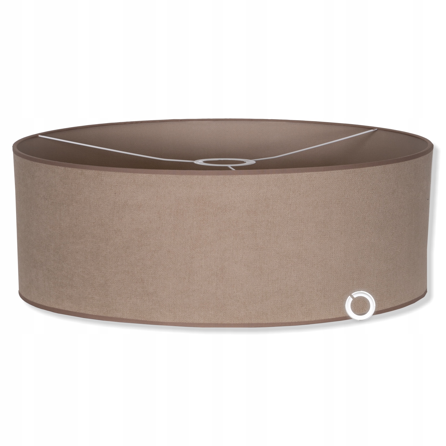 Abažur béžová Soft ložnice obývací pokoj kancelář klasický válec E27 E14 50 cm