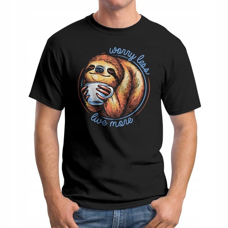

Koszulka T-Shirt Worry Less Live More L