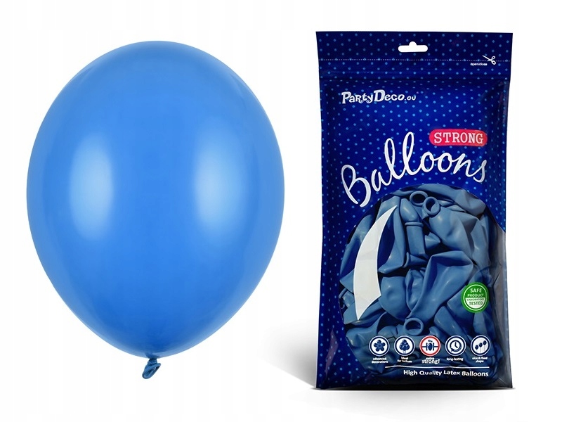 

Balony na urodziny niebieskie 27cm 100 sztuk