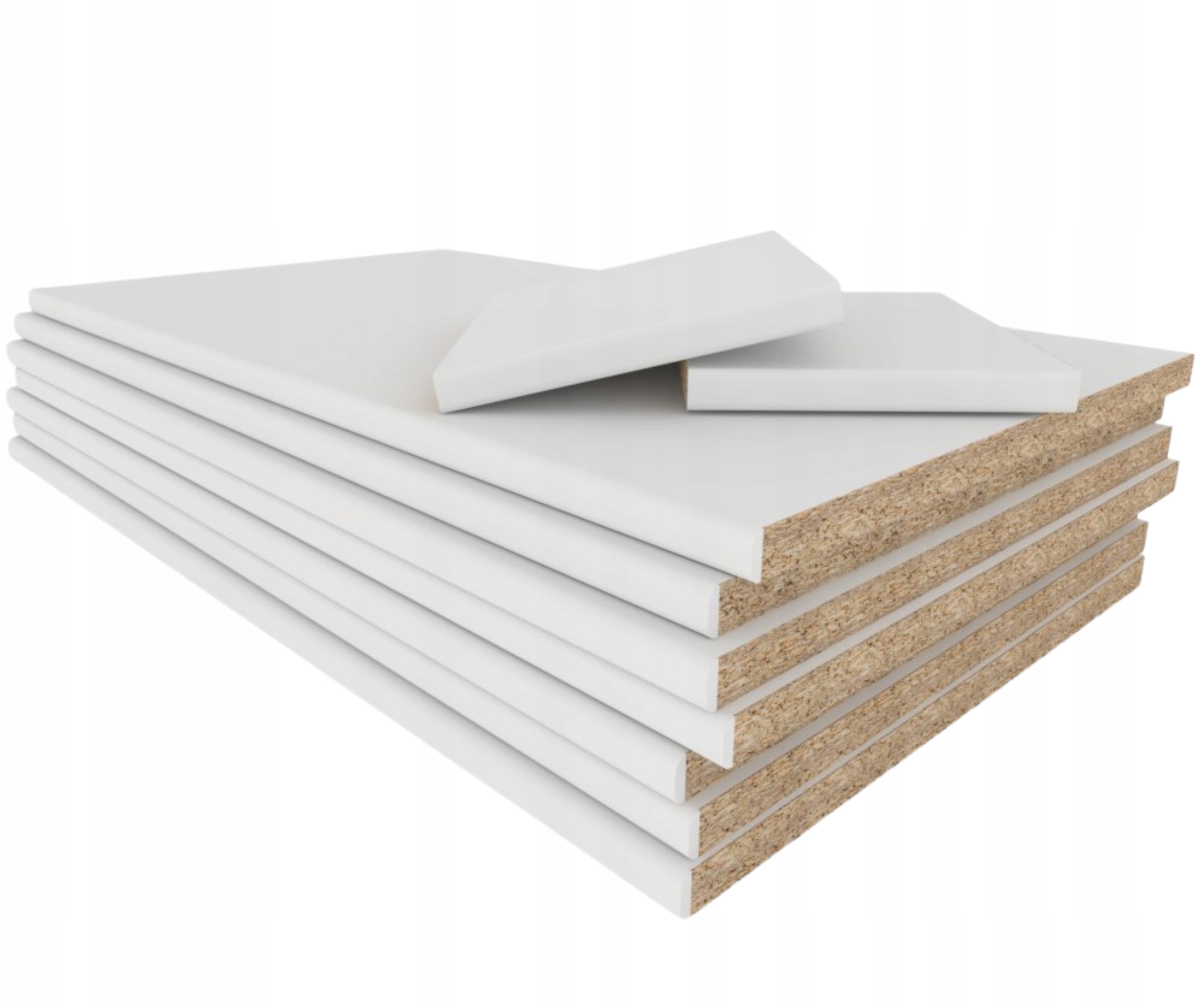 Bílá formátová nábytková deska, polička ustřižená na míru polepování 90 x 130 cm