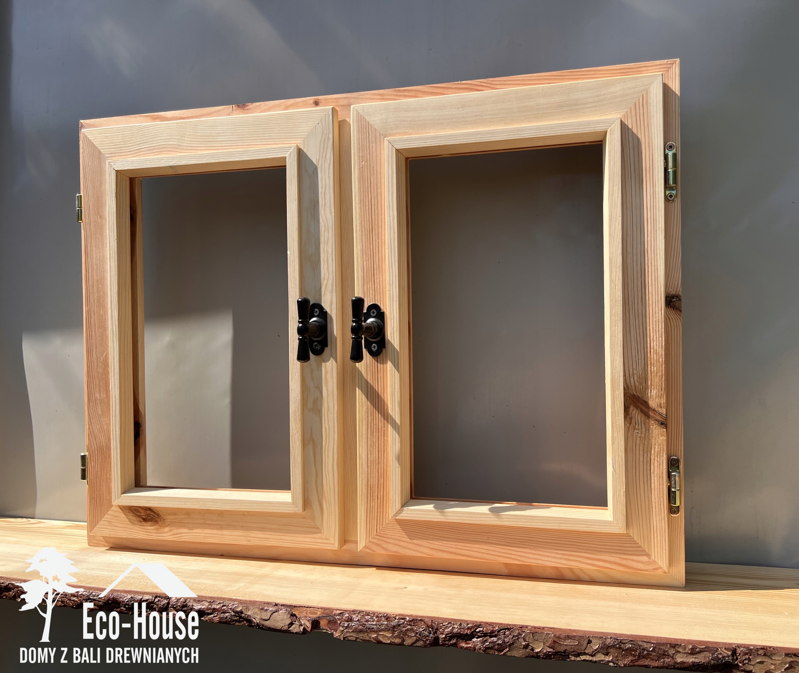 OKNO DREWNIANE OTWIERANE 70x80 cm Marka Eco-House