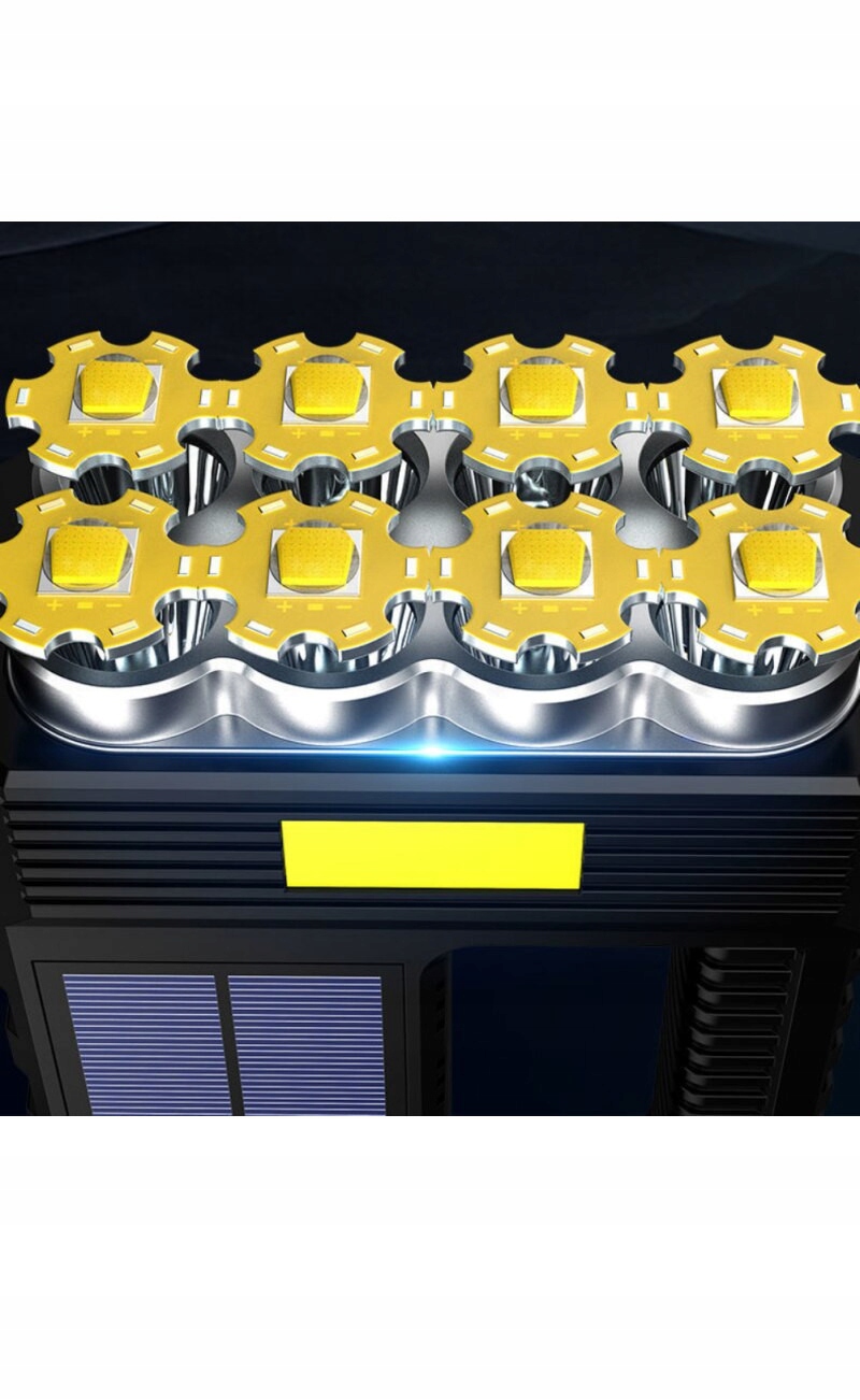 LATARKA SZPERACZ AKUMULATOROWA T6 LEDCOB USB SOLAR Model T6