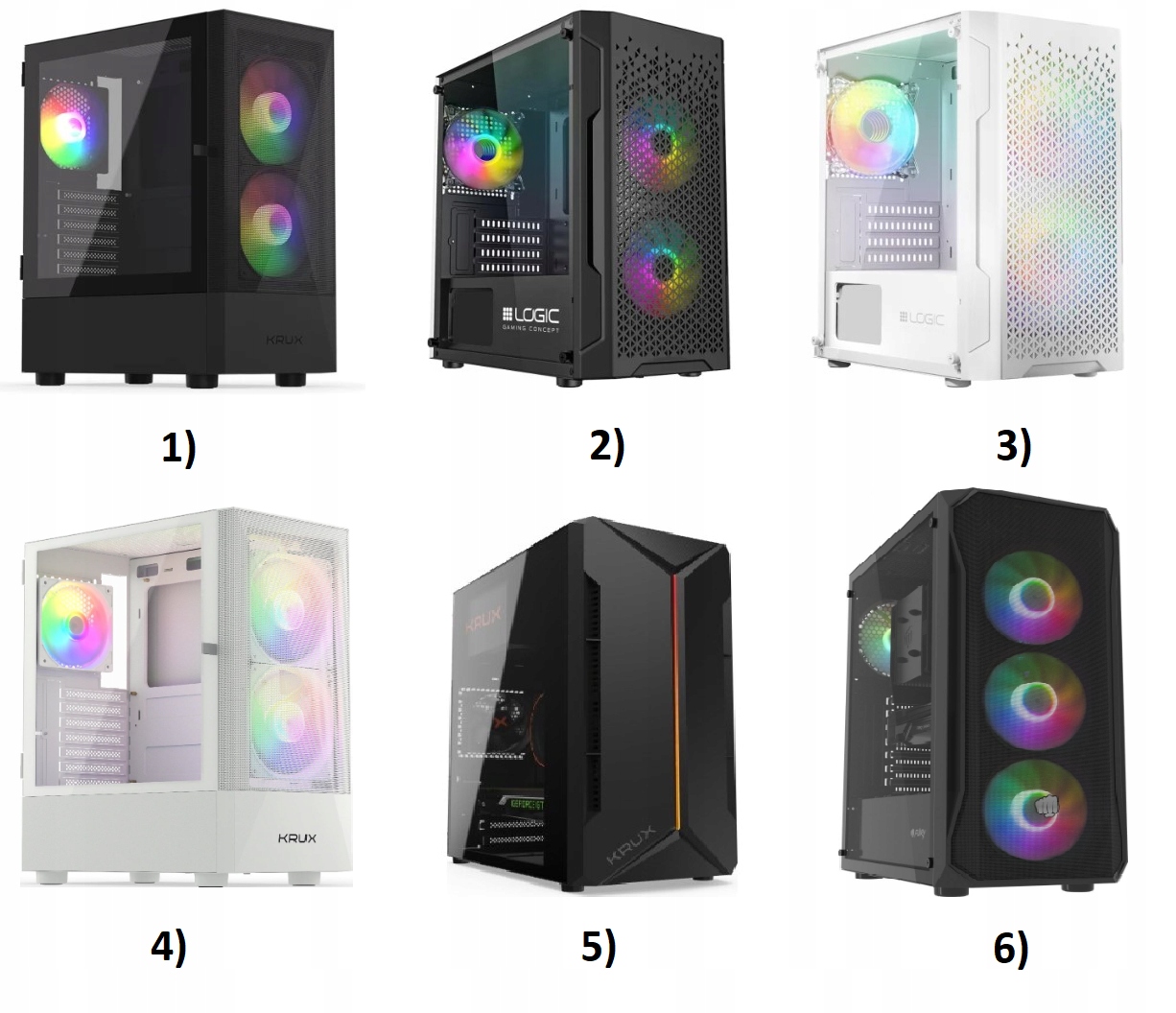 Komputer Gamingowy Ryzen 5 8400F RX9060XT 16GB RAM 1TB SSD Win11 Marka Apollo