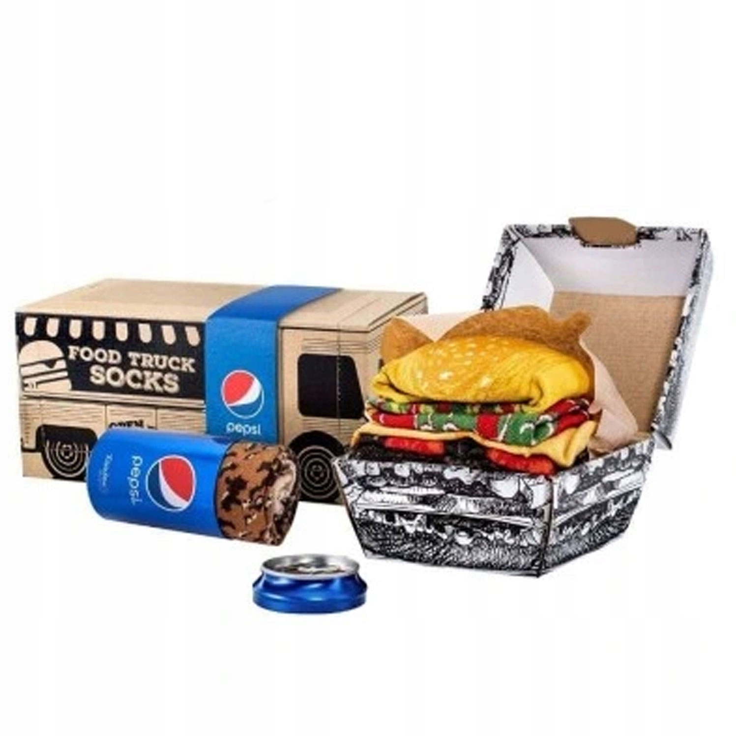 Sada Vtipných Ponožky Food Truck Pepsi 36-40s