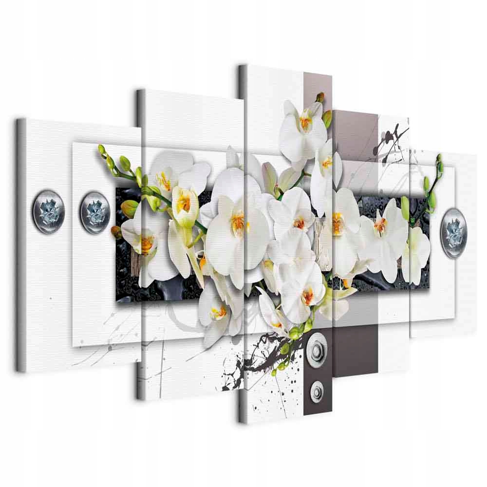 Obraz 5 Části Květiny Orchidej Orchidej Abstrakce Do Obývacího Pokoje 200x100