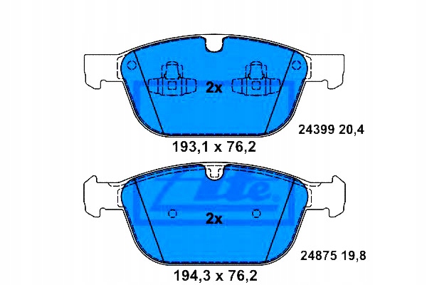 Ate Brzdové Destičky Volvo Přední XC60/XC90 06- Asistent řidiče #28