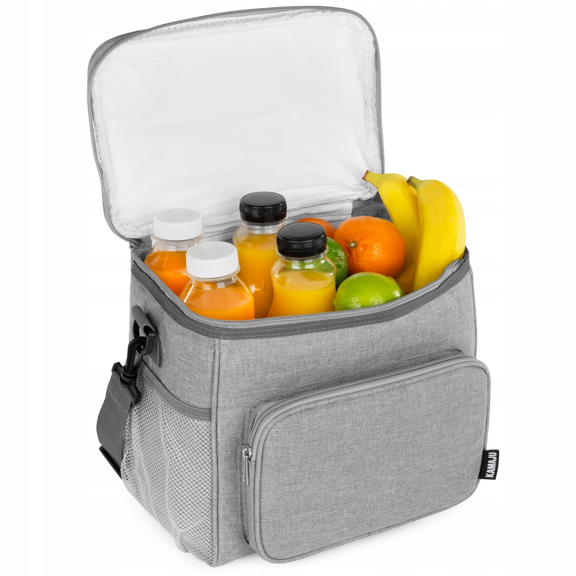 SOLIDNA TORBA TERMICZNA NA LUNCH PIKNIK 2 KOMORY + KIESZENIE + 2x400ML Rodzaj torba termiczna