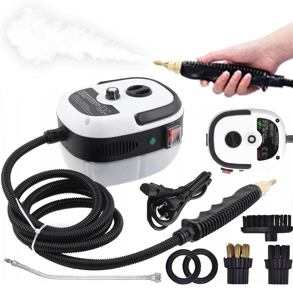 Myjka Parowa Parownica Urządzenie Czyszczące 2500W 3 Główki Szczoteczki