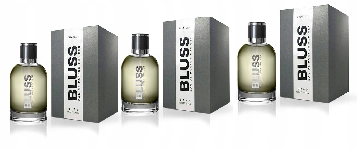 Chatler Bluss Grey Men 3x100 ml parfémovaná voda Set