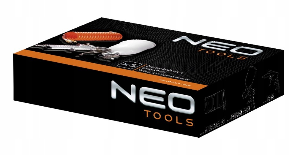 ZESTAW LAKIERNICZY KOMPLET 5 SZTUK NEO 12 500 Producent code 12 500