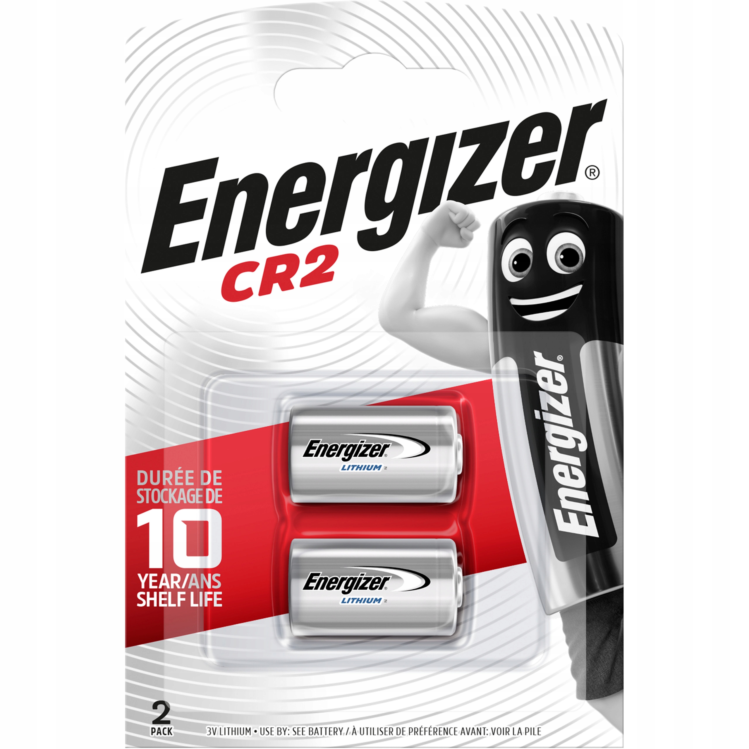 

2x Bateria Energizer Foto CR2 DLCR2 1CR2 Lithium3V
