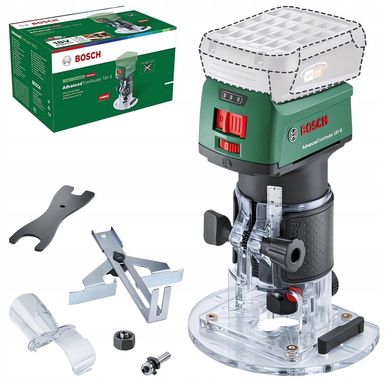 AdvancedTrimRouter 18V-8 (Baretool) Kod producenta 06039d5000