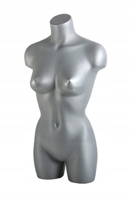 Manekin korpus damski duży szary
