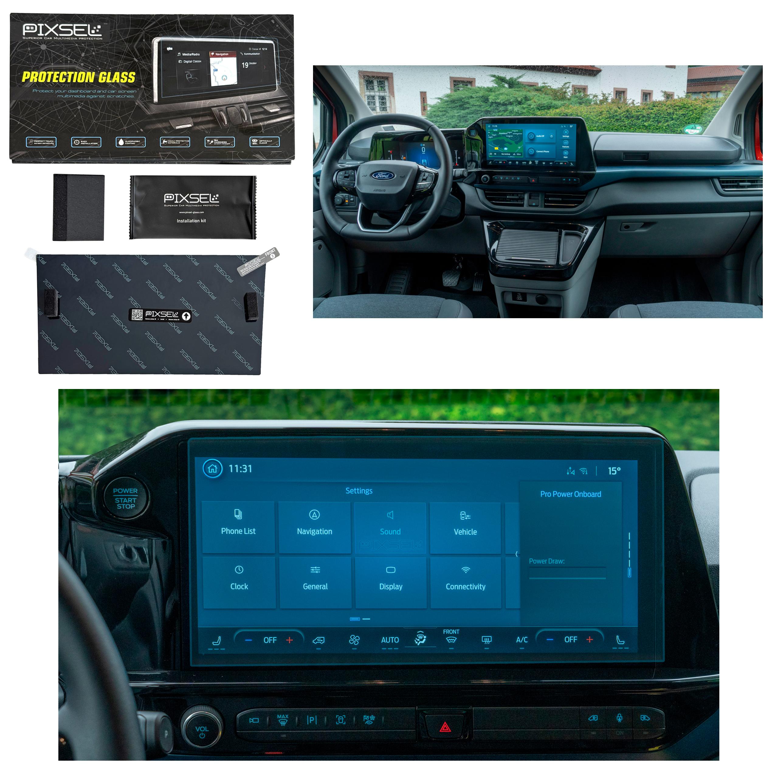 Antyodciskowe Matowe Szkło Ochronne Ford Tourneo/transit CUSTOM-14.3“ 2023-