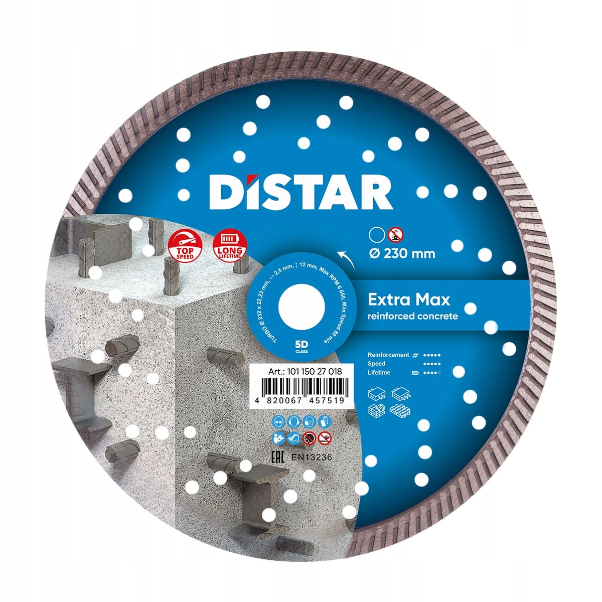 Distar Diamantový Řezací Kotouč Extra Max 230x2,5x22,23 Pro Betonu Cihlový