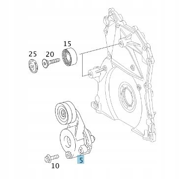 NAPINACZ PASKA SILNIK OM 642 MERCEDES BENZ Engine Type Diesel