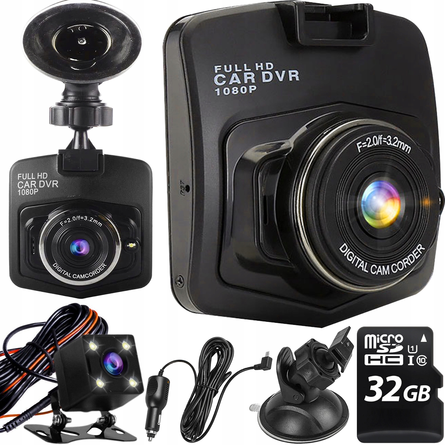 

Wideorejestrator Rejestrator Kamera Full Hd 32GB
