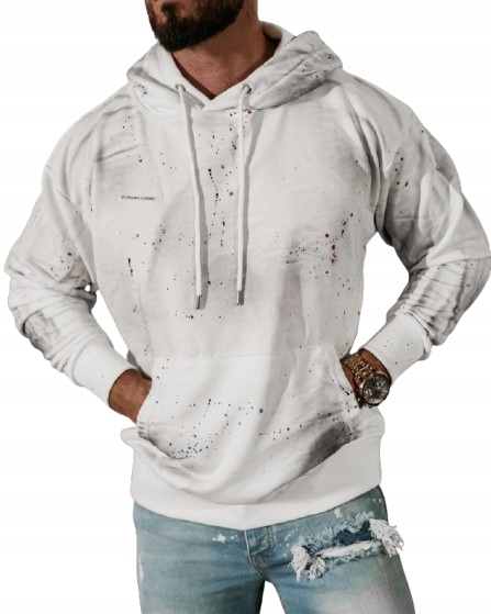 Pánská mikina oversize s kapucí Blade Olavoga ecru XL