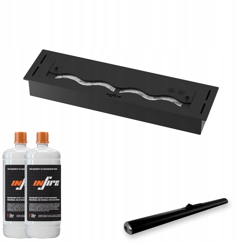 Biokrb biopalivo na ethanol pro zabudování Black Burner 600 Slim Line