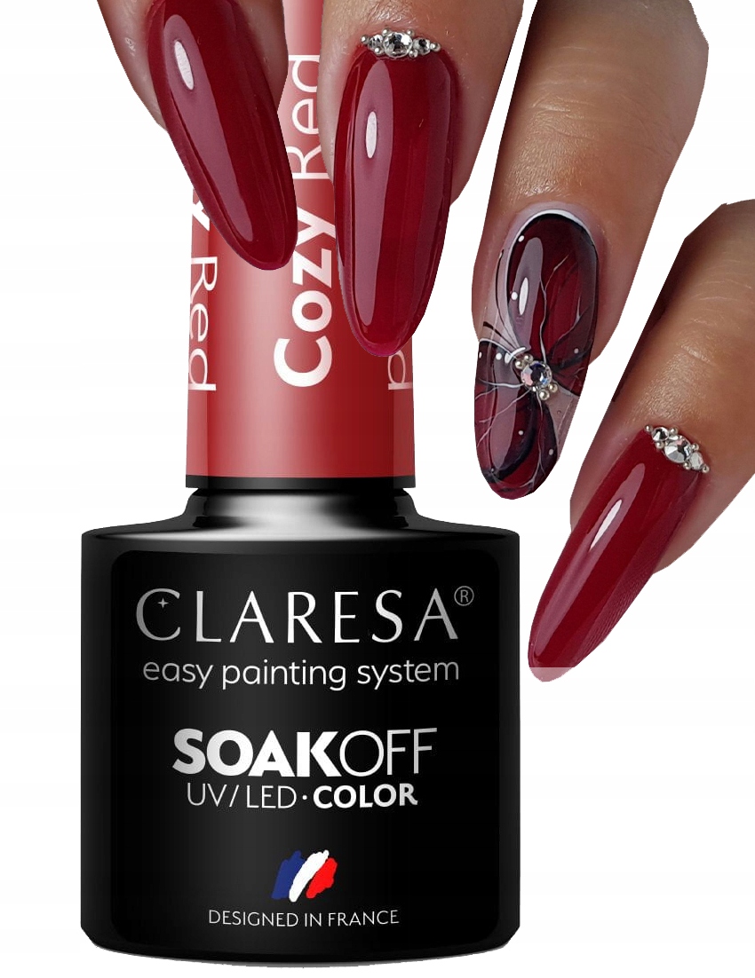 

Claresa Lakier Hybrydowy Cozy Red