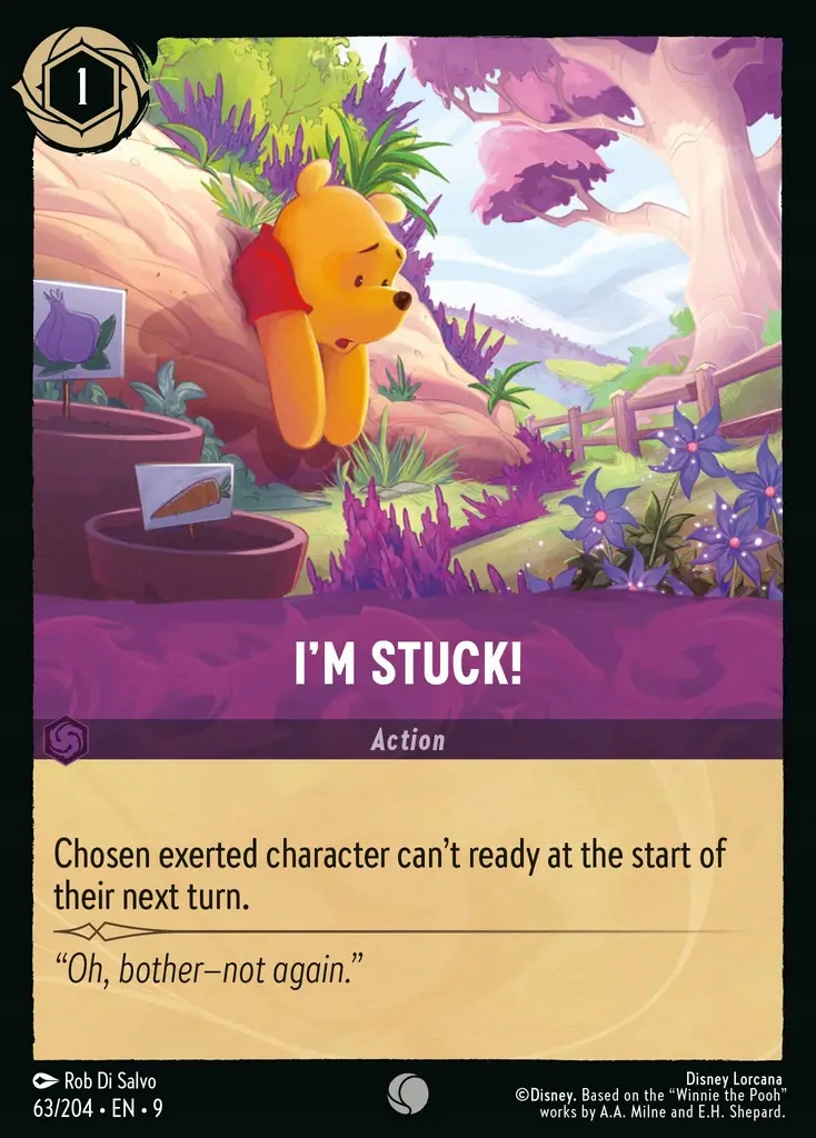 Disney Lorcana 9FAB #063 I'm Stuck! Foil