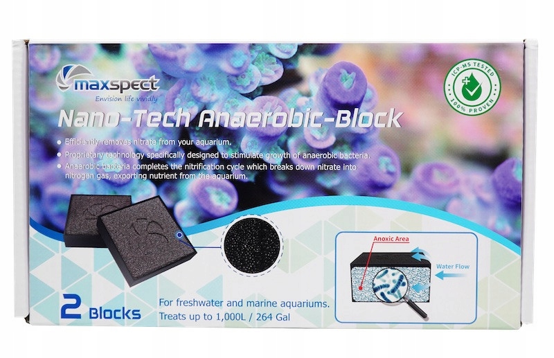 Denitrifikační Biologická Vložka Maxspect Nano-tech Anaerobic Block