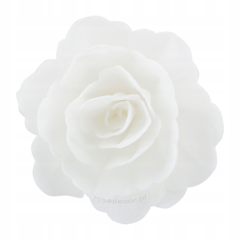 

Dekoracja waflowa Róża Biała 7 cm Rose Decor