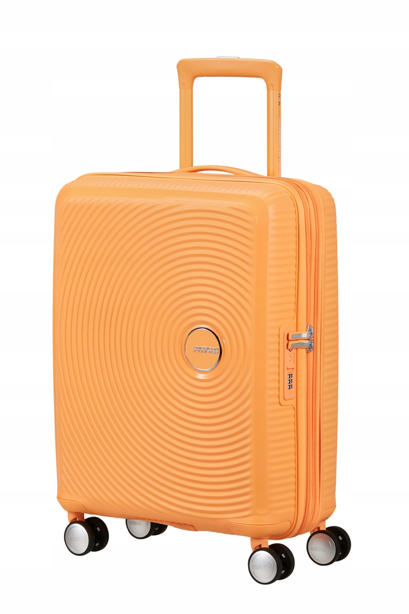 American Tourister Soundbox Walizka Kabinowa 55cm Poszerzana Pomarańczowa