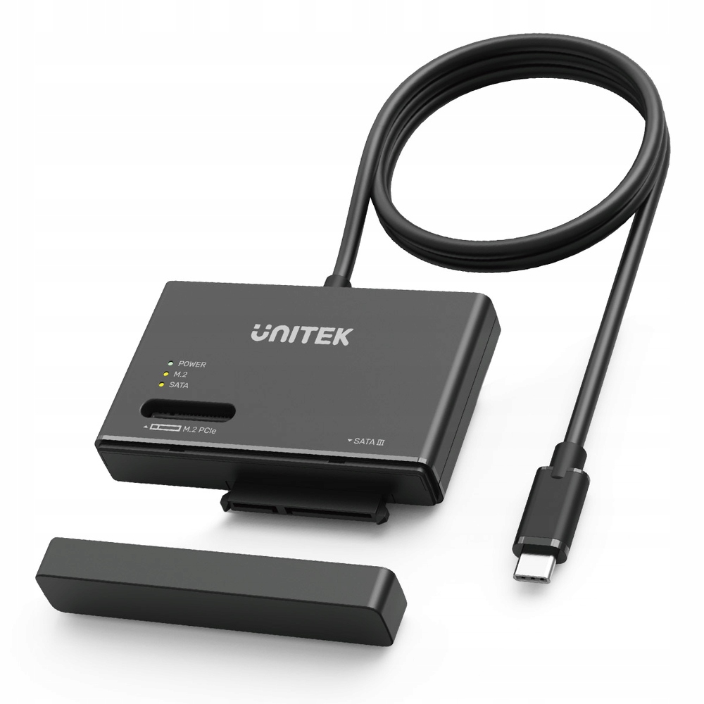 Unitek Usb-c můstek pro disky Sata a M.2 MVMe