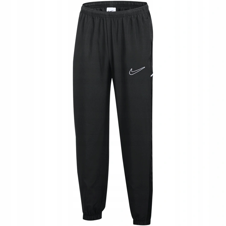 Spodnie Dziecięce Czarne Nike Academy 25 Kieszenie na Zamek Sportowe r. M