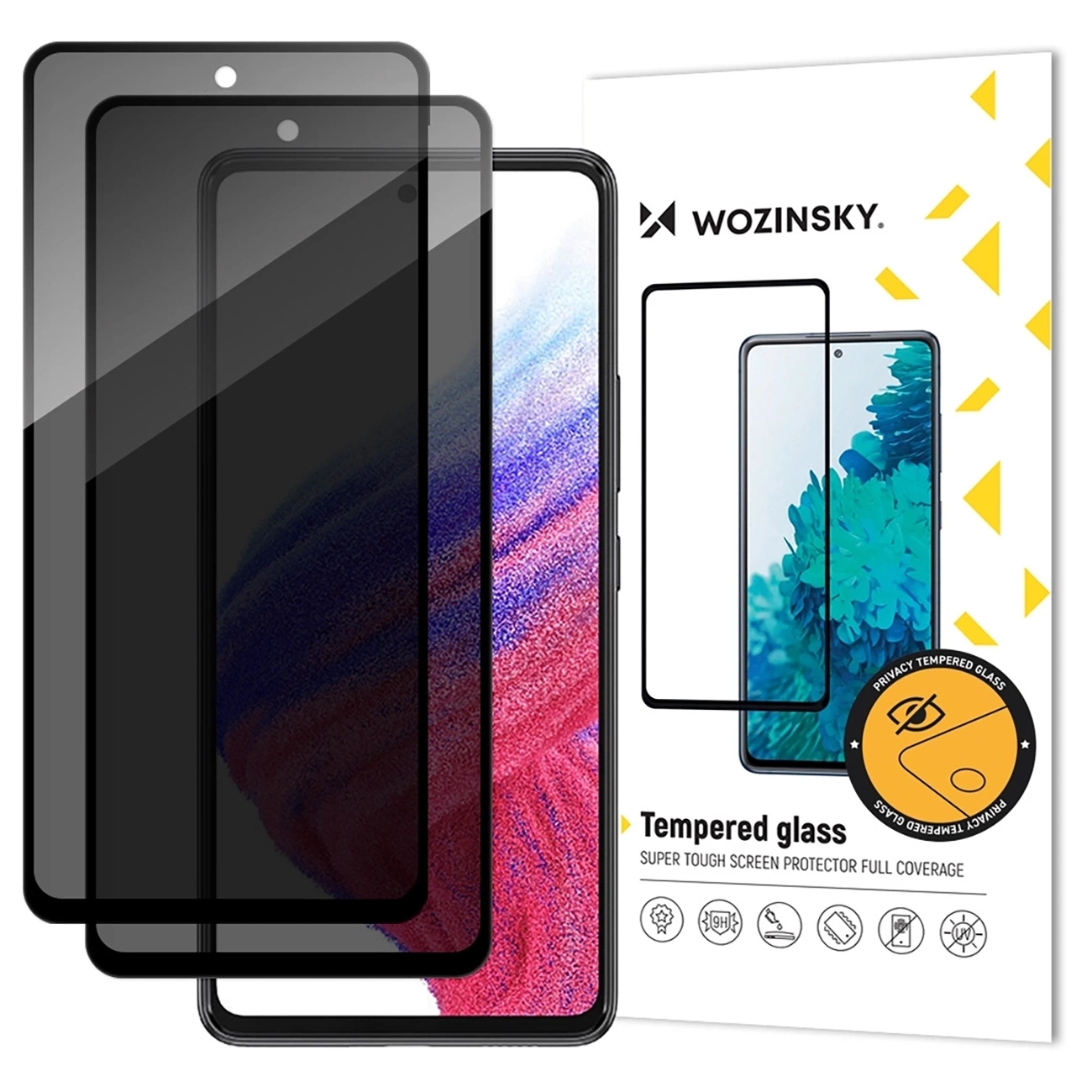 Szkło hartowane Wozinsky Privacy Glass prywatyzujące na Xiaomi Redmi 2-