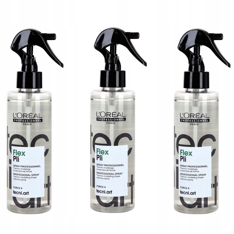 Loreal Tecni.Art Pli Thermo-Modeling sprej 3x 190 ml pro usnadnění stylingu