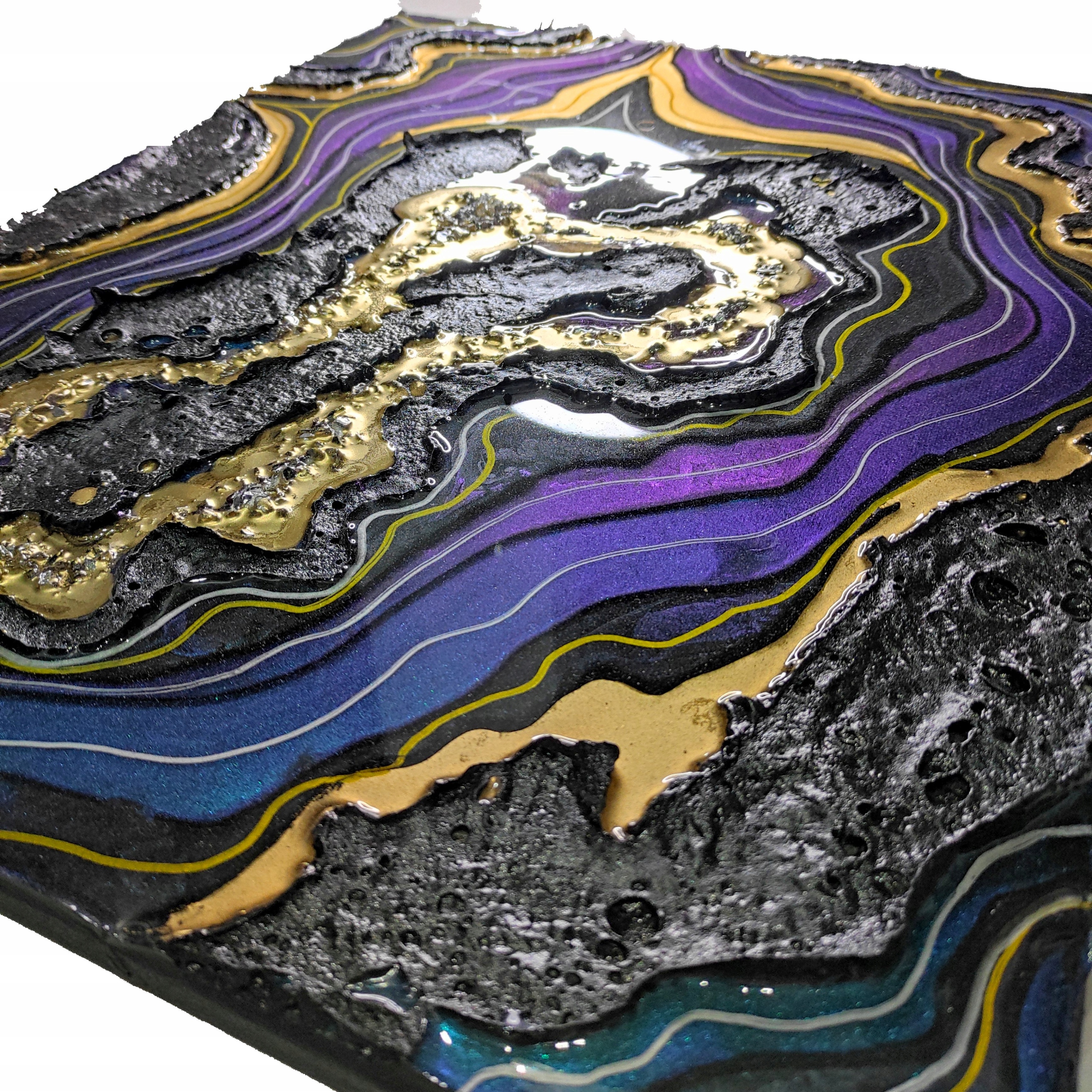 Obraz z živice Geode Art Ametyst