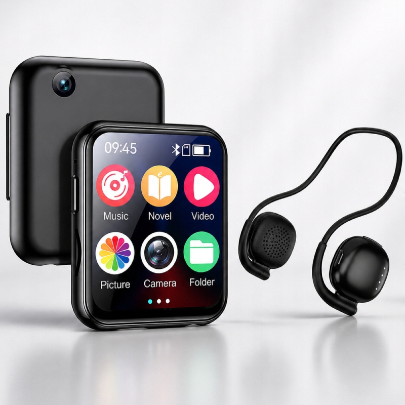 Sada MP3 Bluetooth 5.4 displej 2" sportovní sluchátka IPX7