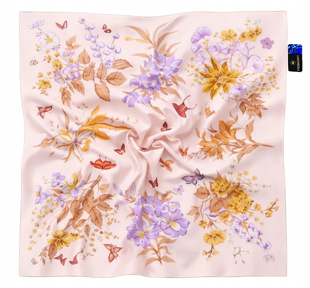 Hedvábný Šátek 100% Přírodní Hedvábí, Morušový, Prémiová Kvalita